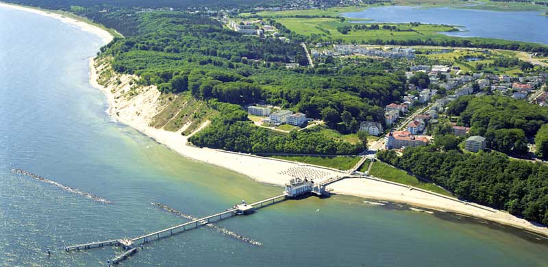 Luftbild vom Ostseebad Sellin - Bild © Kurverwaltung Sellin