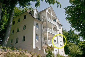 Lage der Ferienwohnung 15 in der Parkresidenz Concordia Lage der Ferienwohnung 15 in der Parkresidenz Concordia