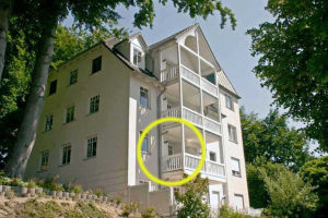 Lage der Ferienwohnung 16 in der Parkresidenz Concordia Lage der Ferienwohnung 16 in der Parkresidenz Concordia