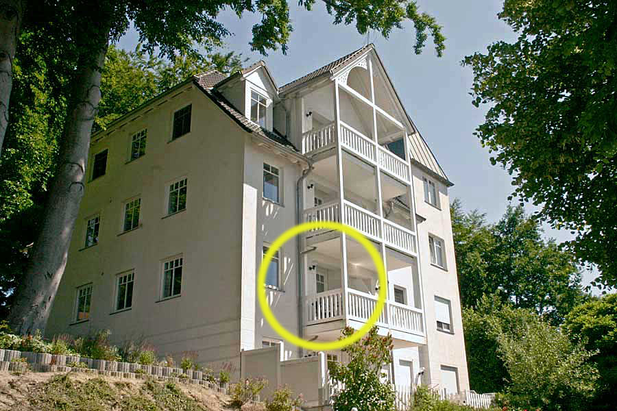Lage der Ferienwohnung 19 in der Parkresidenz Concordia Lage der Ferienwohnung 19 in der Parkresidenz Concordia