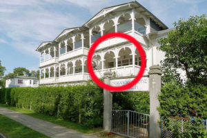 Lage der Ferienwohnung 4 in der Strandresidenz Juliusruh Lage der Ferienwohnung 4 in der Strandresidenz Juliusruh