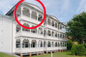 Lage der Ferienwohnung 18 in der Strandresidenz Juliusruh Lage der Ferienwohnung 18 in der Strandresidenz Juliusruh