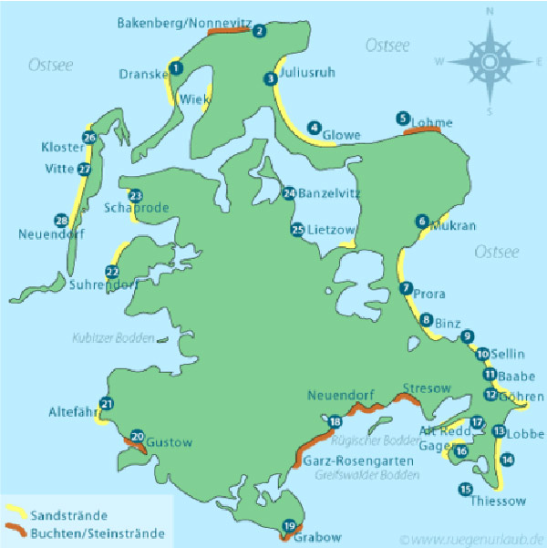 Strände auf rügen fkk Ostsee: Die