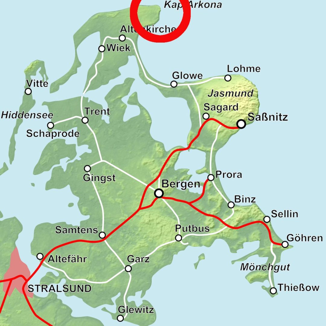 Kap Arkona - Das Nordkap mit Steilküste auf der Insel Rügen