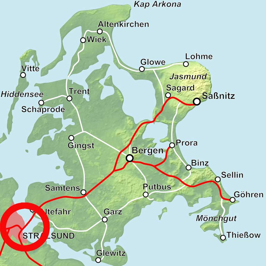 Karte Stralsund