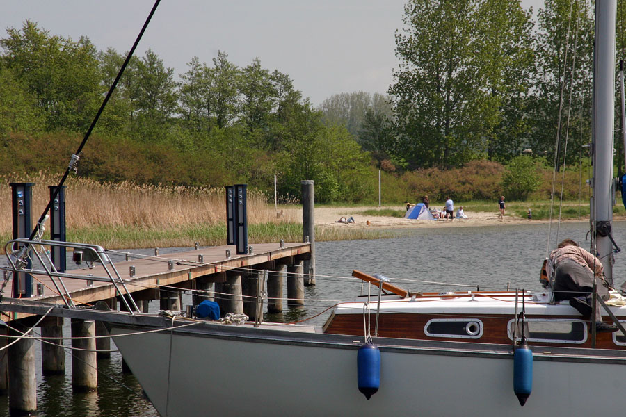 Segelboote im Naturhafen Gustow
