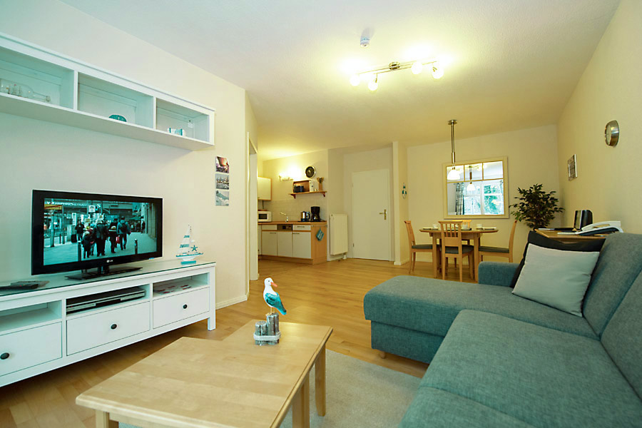 Wohnzimmer mit Flachbild-TV